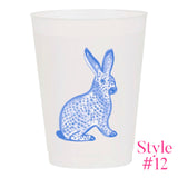(26 Styles) Set of 10 16oz Frosted Reusable Cups + Design Your Own Bulk Option