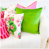 22” Reversible Cotton Parker Pillows with Feather Down Insert