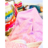 Handcrafted Velvet Scalloped Rainbow Pillows (in 2 SIZES)