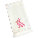 Metallic Gold Embroidered Easter & Ginger Jar Huck Guest Towels