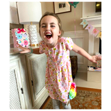 Kids Beaded Rainbow Monogrammed Heart Bag