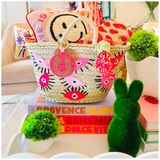 Needlepoint “Love Is Love Is Love” Pillow with Velvet Back