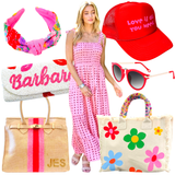 Hand Beaded Monogrammed Lips Bag with Optional Shoulder Chain