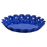 8.5” Enameled Tin Wavy Ruffle Trays