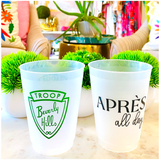 (26 Styles) Set of 10 16oz Frosted Reusable Cups + Design Your Own Bulk Option