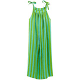 Hand Block Printed Organic Linen Fair Trade Mimi Dress with Pockets