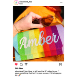 Hand Beaded Name Bags in 2 Styles with Optional Chain