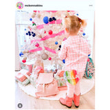 Kids Beaded Rainbow Monogrammed Heart Bag