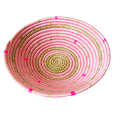 Sisal & Sweetgrass 12” Baskets with Optional Wall Hanging Loop, Handmade by Artisans in Rwanda