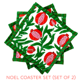Noel Quilted Placemats, Dinner Napkins, Coasters & Tablecloths