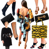 Black & Gold Lexi Heels with Comfort Fit Band, Handmade in Italy