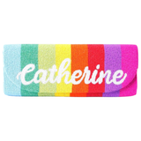 Hand Beaded Matte Rainbow or Lips Bag with Optional Shoulder Chain