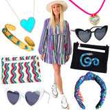 Turquoise, Aquamarine & 18K Gold Plated Jewelry