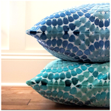 Handcrafted Velvet Scalloped Rainbow Pillows (in 2 SIZES)