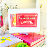 Destination Watercolor Matchbook Art in Floating Acrylic Frame - 44 DESTINATIONS!