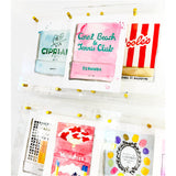 Destination Watercolor Matchbook Art in Floating Acrylic Frame - 44 DESTINATIONS!