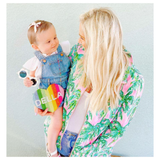 Kids Beaded Rainbow Monogrammed Heart Bag