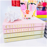 Linen Bound Blank Decorative Coffee Table Book, Charlotte Tampa Birmingham