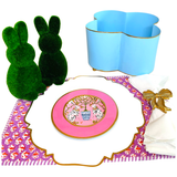Ambroeus Towels, Placemats, Scalloped Dinner Napkins & Tablecloth
