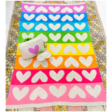 Soft Knit Reversible Travel (or House) Blanket, Sleep Mask & Carrying Bag