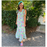 Lavender Flower Jelly Thong Sandal