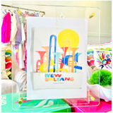 Destination Watercolor Matchbook Art in Floating Acrylic Frame - 44 DESTINATIONS!