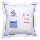 Hand Cross Stitched TOOTH FAIRY Pillows with Pocket (Pillow Insert Included)