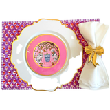 Ambroeus Towels, Placemats, Scalloped Dinner Napkins & Tablecloth