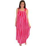 Hand Block Printed Organic Linen Fair Trade Mimi Dress with Pockets