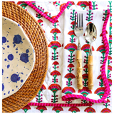 Eugenie Tablecloths, Placemats & Scalloped Dinner Napkins