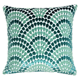 Handcrafted Velvet Scalloped Rainbow Pillows (in 2 SIZES)