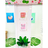 Destination Watercolor Matchbook Art in Floating Acrylic Frame - 44 DESTINATIONS!