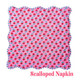 Sabrina Block Print Tablecloth, Table Runner, Placemats, Napkins & Tea Towels