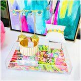 Turquoise, Aquamarine & 18K Gold Plated Jewelry