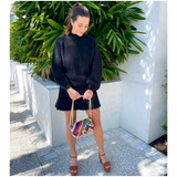 Handmade Silk Velvet Pink & Red Dolly Bag & π Brooke Bag, Handmade in Turkey