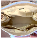 Handmade Beaded Hearts Canvas Bag