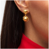 Turquoise, Aquamarine & 18K Gold Plated Jewelry