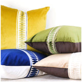 Royal Blue Handcrafted Velvet Pillows