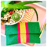 Hand Beaded Name Bags in 2 Styles with Optional Chain