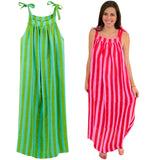 Hand Block Printed Organic Linen Fair Trade Mimi Dress with Pockets