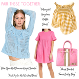 Baby Blue Open Knit Summer Weight Sweater