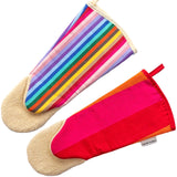 Organic Woven Cotton (not printed) Oven Mits, made in France