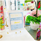 Destination Watercolor Matchbook Art in Floating Acrylic Frame - 44 DESTINATIONS!