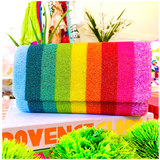 Hand Beaded Metallic Rainbow Veuve Bag with Optional Shoulder Chain