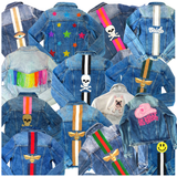 (20 Styles) Hand Beaded Custom Denim Jackets