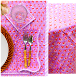 Ambroeus Towels, Placemats, Scalloped Dinner Napkins & Tablecloth