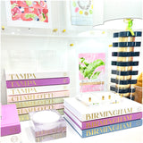 Destination Watercolor Matchbook Art in Floating Acrylic Frame - 44 DESTINATIONS!