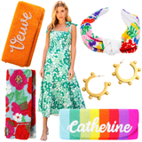 Hand Beaded Matte Rainbow or Lips Bag with Optional Shoulder Chain