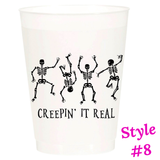 (26 Styles) Set of 10 16oz Frosted Reusable Cups + Design Your Own Bulk Option