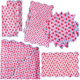 Sabrina Block Print Tablecloth, Table Runner, Placemats, Napkins & Tea Towels